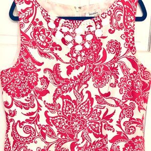 Dress, Red, Dress Barn, Size 16, White, Dress